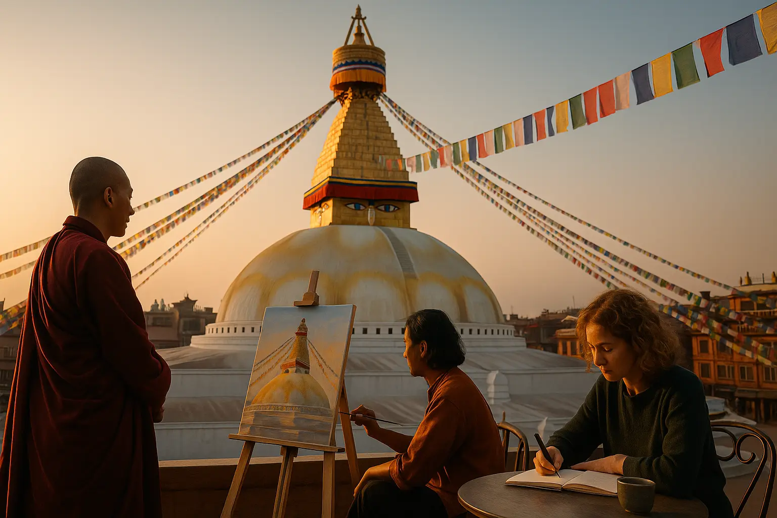 Why Artists, Poets, and Monks Come to Boudha for Inspiration